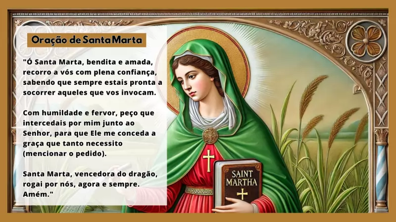 Imagem Oração de Santa Marta Milagrosa para Dinheiro e Amor